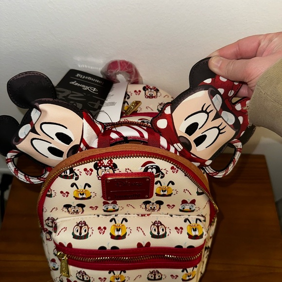 Loungefly Disney Christmas Characters Hot Cocoa Scented With Ears NEW One Size - Picture 3 of 10